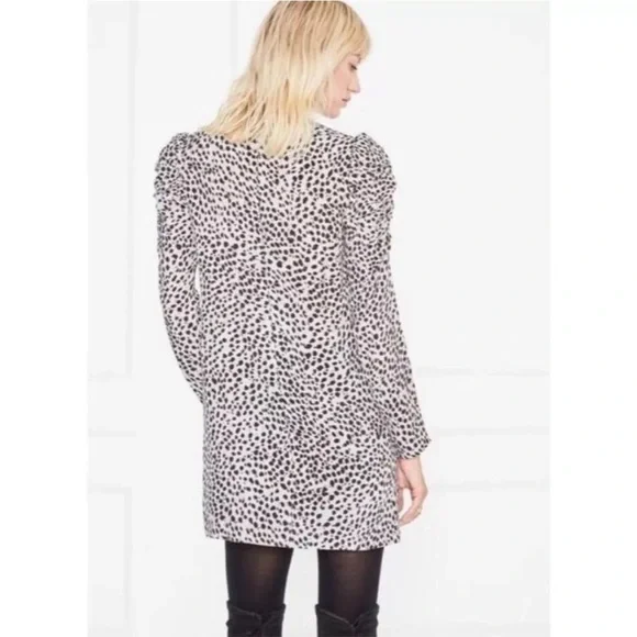 Anine Bing Kingston  Puff Sleeve Animal Print Dress - Picture 4 of 4